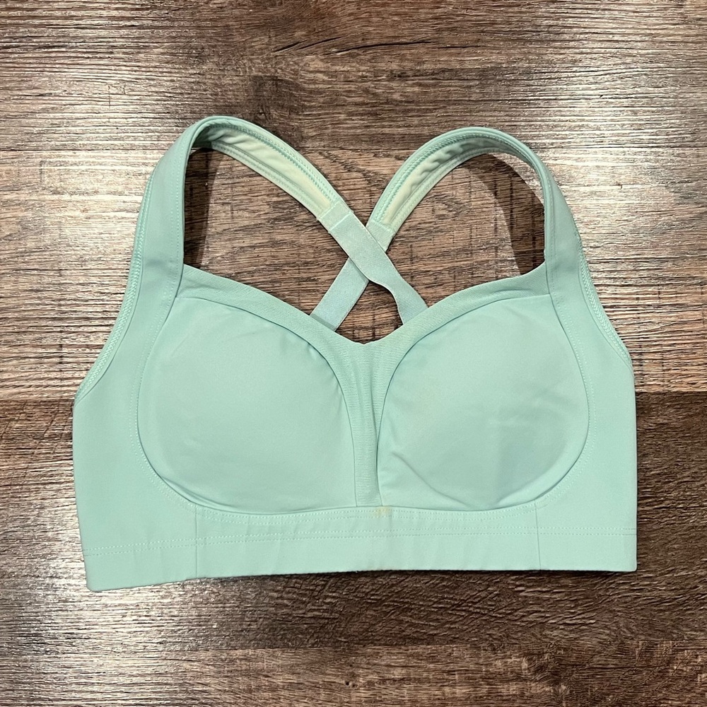 lululemon athletica Light Green Criss-Cross Sports Bra